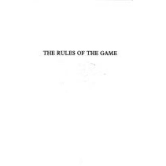 Pre-Owned The Rules of the Game (Paperback) 9780948230615