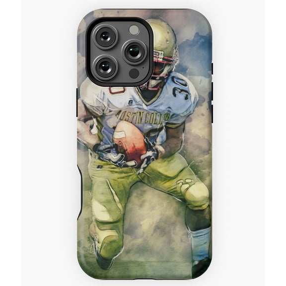 The Run Football Player Action Art Phone Case for iPhone 16 15 14 13 12 11 Pro Max