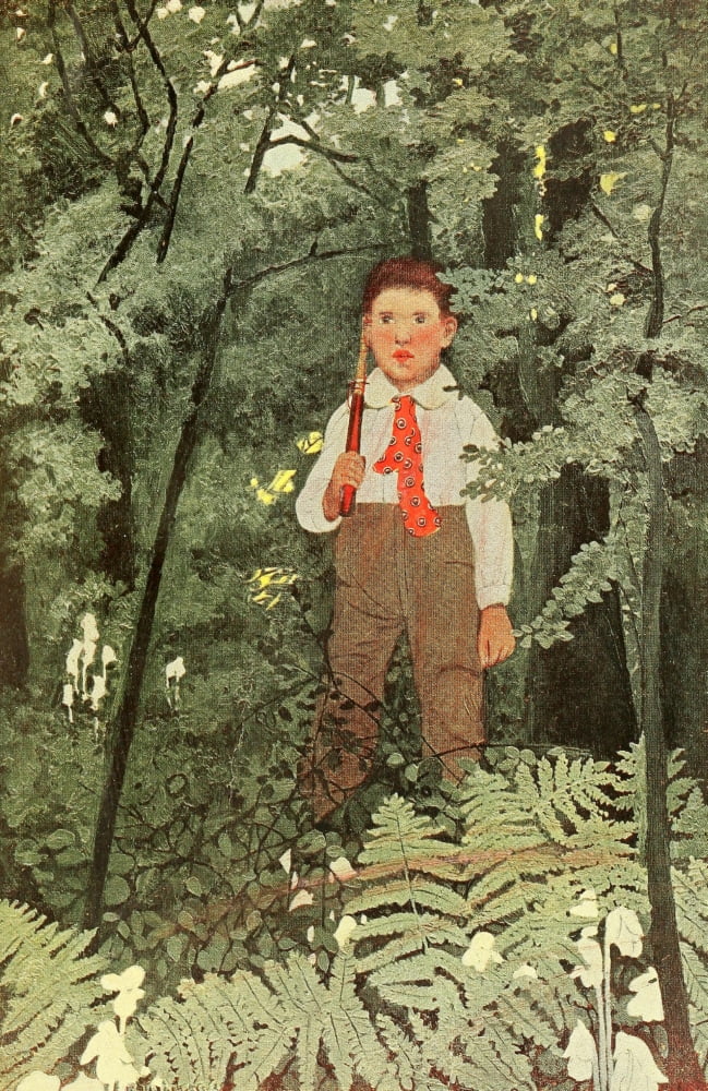 The Runaway Boy 1906 Boy Canvas Art - Ethel Franklin Betts (18 x 24)