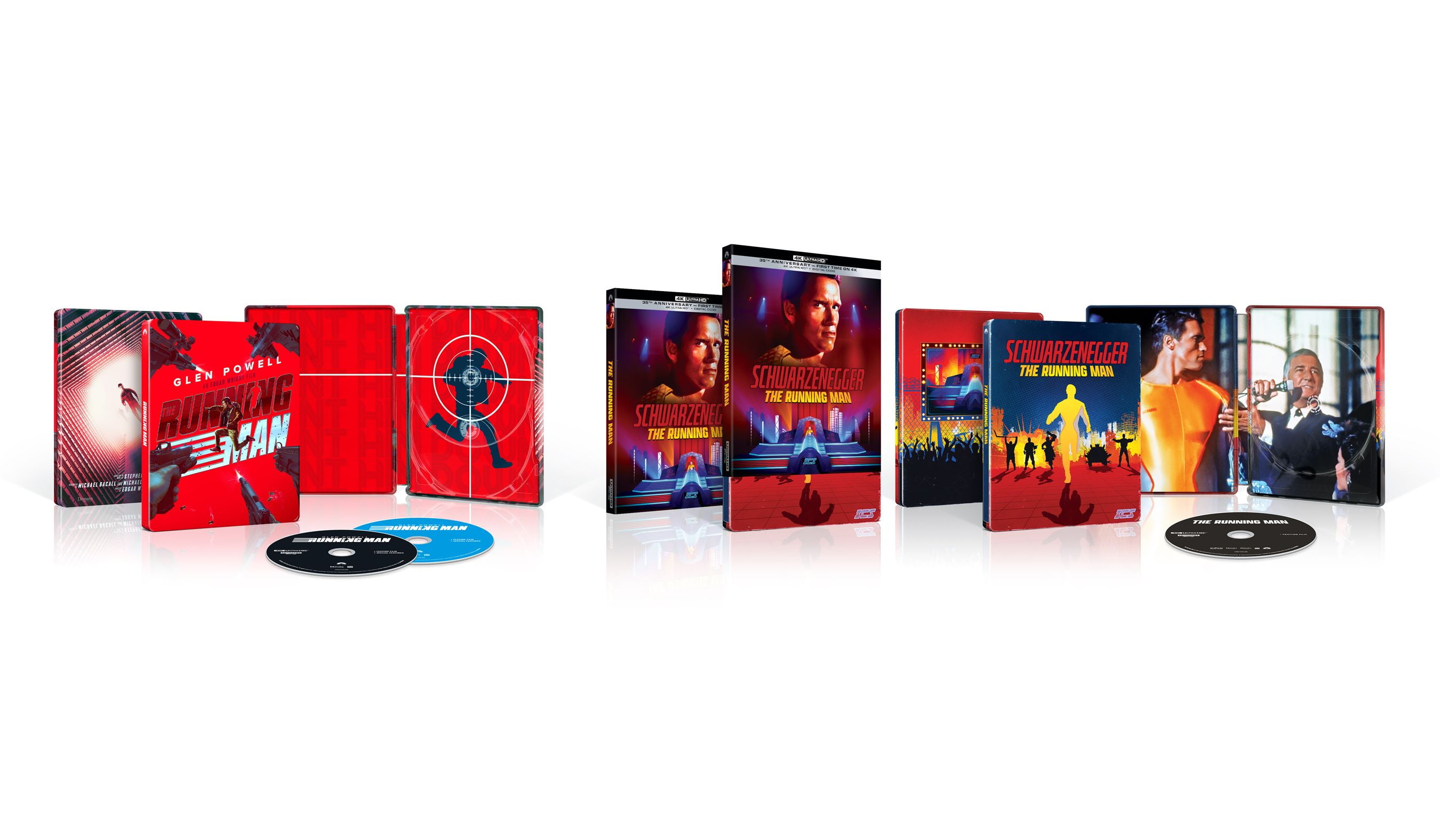 The Running Man 2-Movie Collection (Walmart Exclusive) (Steelbook) (4K Ultra HD) Paramount, Action