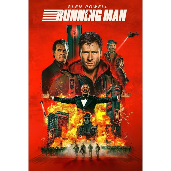 The Running Man (2025) DVD - Action, Thriller, and Science Fiction