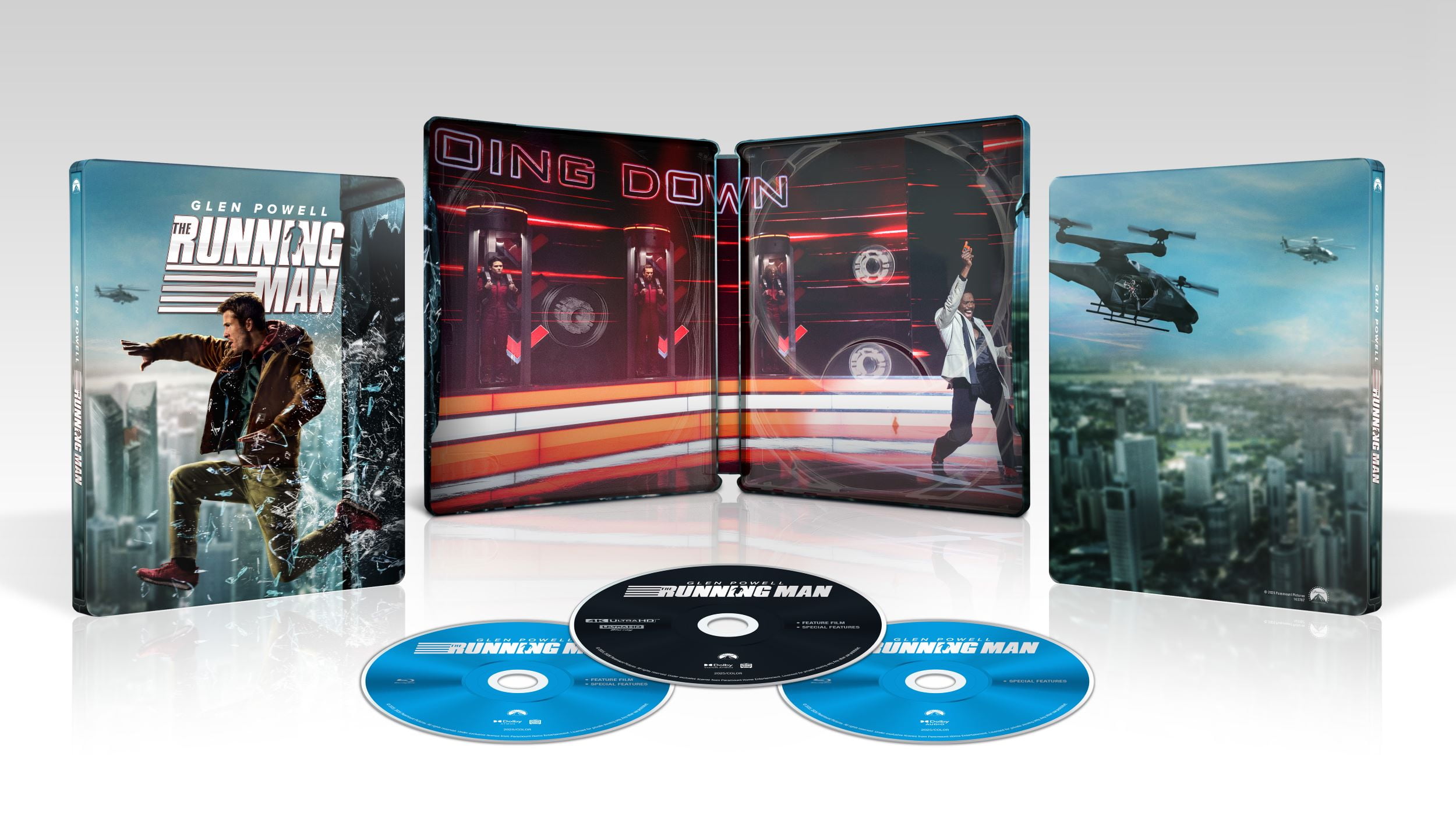 The Running Man (2025) (Steelbook) (4K UltraHD + Blu-ray + Digital Copy) Paramount, Action