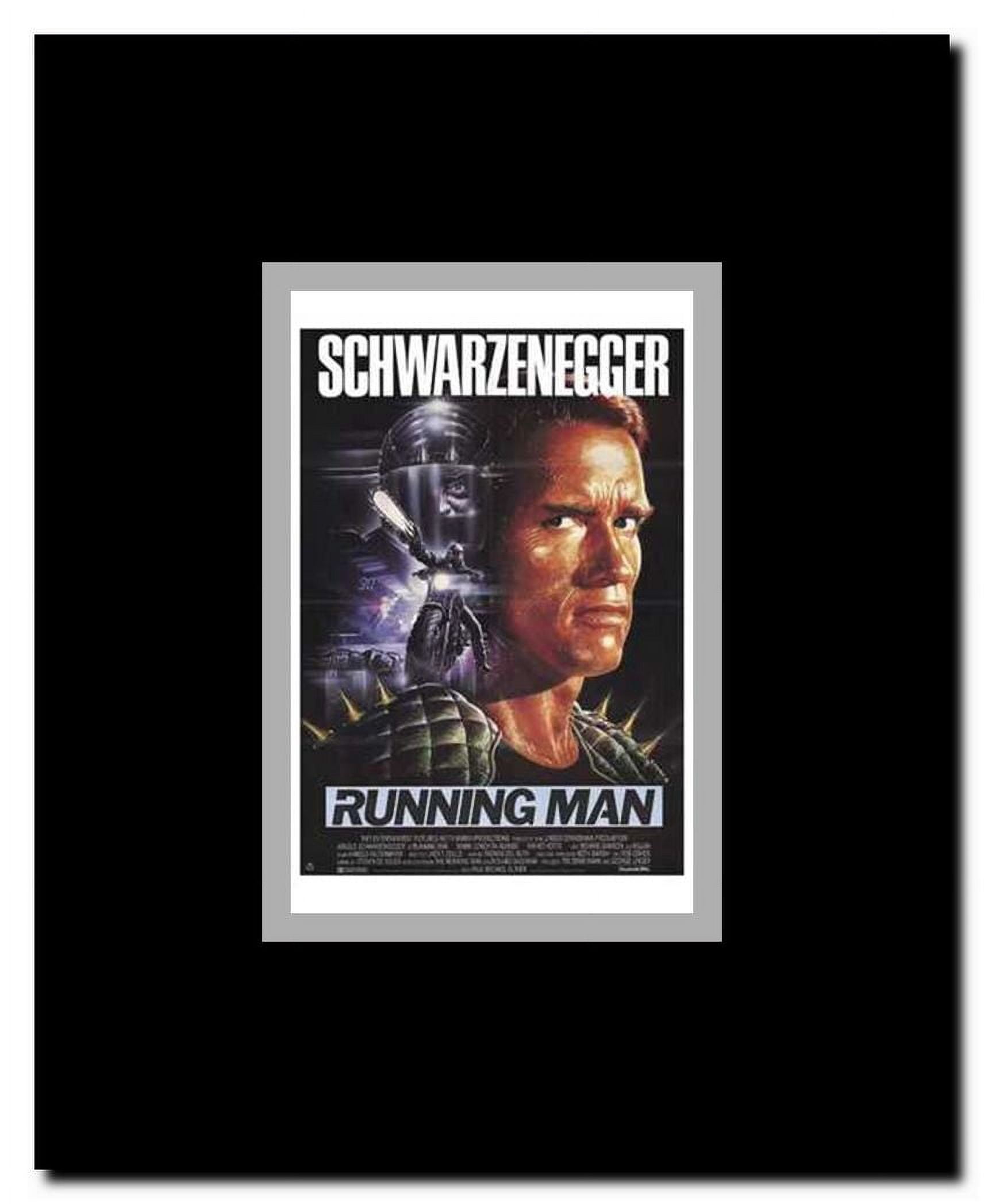 The Running Man Framed Movie Poster