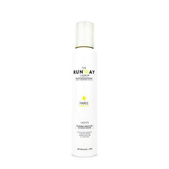 The Runway Looks Smoothing Blowout Mousse, Frizz-Free & Hydrating Hair (6oz)