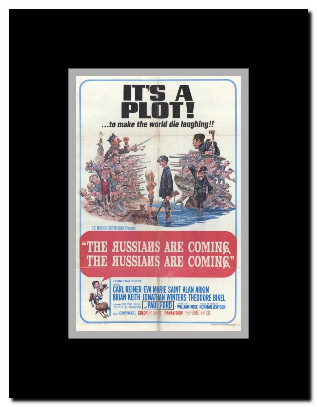 The Russians Are Coming the Russians Are Coming Framed Movie Poster