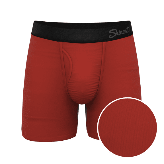 The Rust Fund - Shinesty Rusty Red Ball Hammock Pouch Underwear With Fly  3X