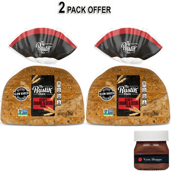 The Rustik Oven Hearty Grains & Seeds Bread, 16 oz, Whole Grain Seeded Bread