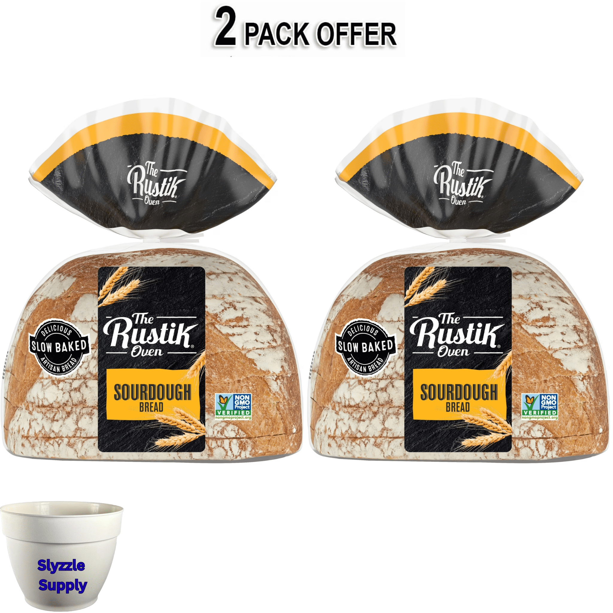 The Rustik Oven Sourdough Bread, 16 oz, Plain Sourdough Bread, Bag