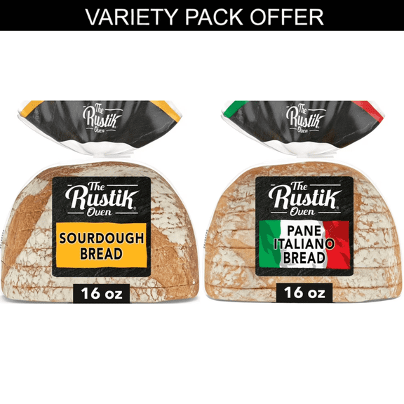 The Rustik Oven Sourdough Bread, 16 oz, Plain Sourdough Bread | The Rustik Oven Pane Italiano Bread, 16 oz, Italian Italian Bread