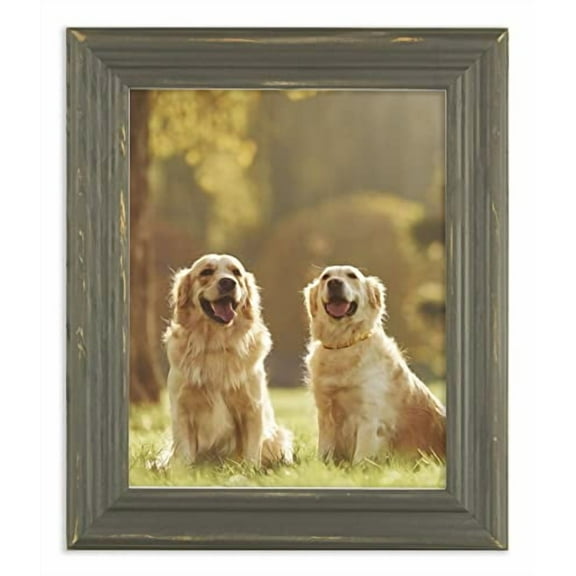 The Rusty Roof-Distressed Lucy Charcoal Grey-Solid Wood Picture Frame-18x18