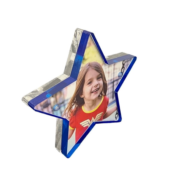 The STAR Magnet Frame 5x5 CLEAR BLUE by Canetti - 5x5