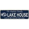 thumbnail image 1 of The STEPHENS Family Lake House Sign 6x18 Metal Fishing Cabin Decor 106180101181, 1 of 1