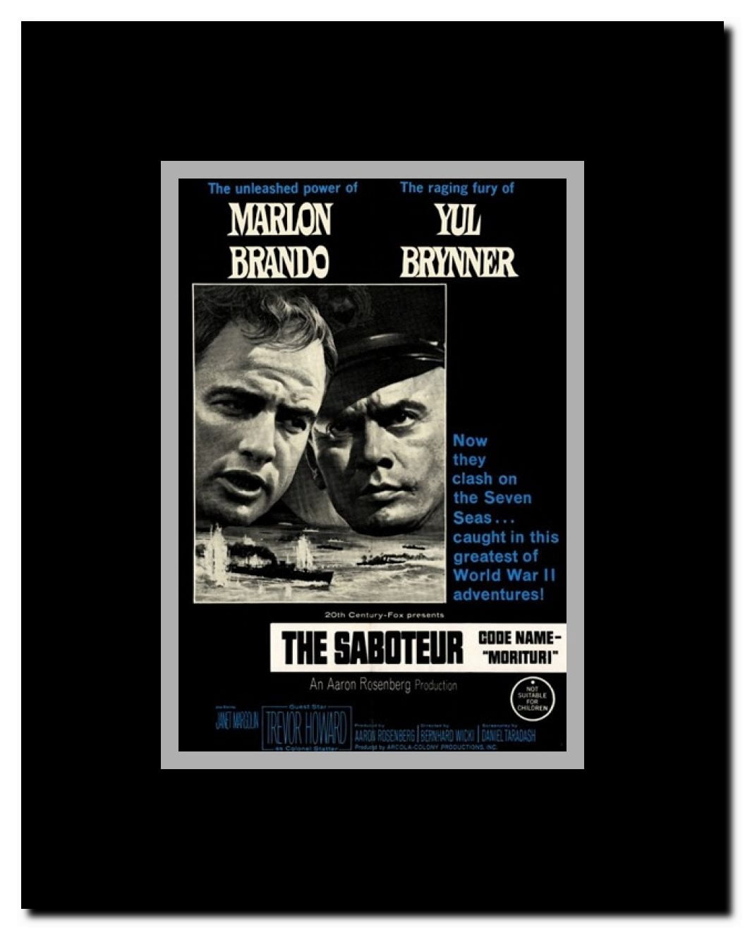 The Saboteur Framed Movie Poster