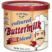 The Saco Pantry Cultured Buttermilk Blend Powder, 12 oz Tub, Gluten-Free, Treen Nut Free and Peanut Free