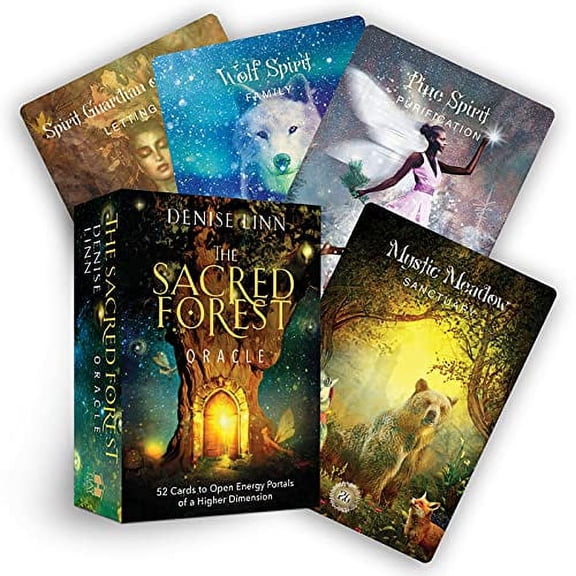 Pre-Owned The Sacred Forest Oracle: 52 Cards to Open Energy Portals of a Higher Dimension, 9781401960452, 1401960456, Paperback,