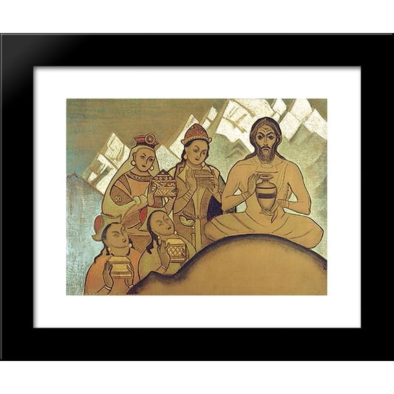 The Sacred Gift 20x24 Framed Art Print by Nicholas Roerich