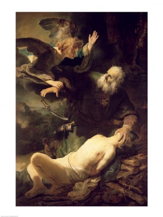 The Sacrifice of Abraham 1635 Canvas Art - Rembrandt van Rijn (18 x 24)