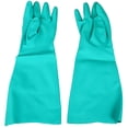thumbnail image 1 of The Safety Zone Green 22 Mil Nitrile Chemical Resistant Gloves, Medium, 1 of 1