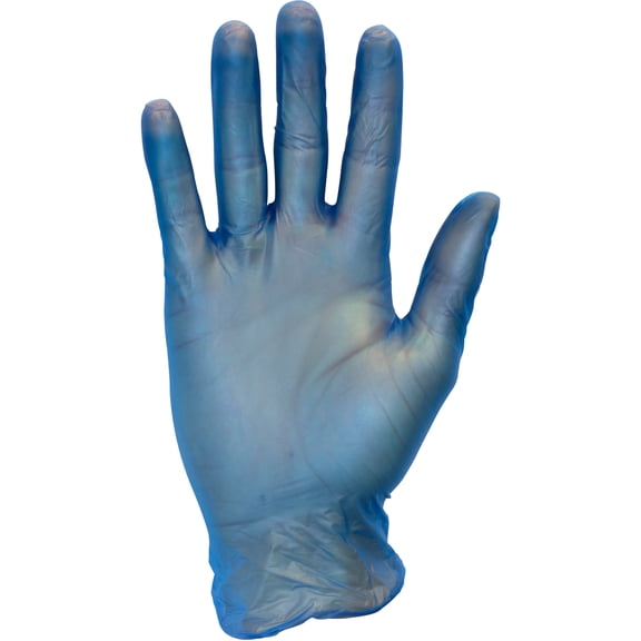 Safety Zone Vinyl Powder Free 3 Mil Gloves, Blue XL - Case of 1000