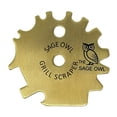 thumbnail image 1 of The Sage Owl BBQ Scraper for Grill Cleaning Outdoor - Brass Safer than Grill Scrub Brush Scrapers, 1 of 9