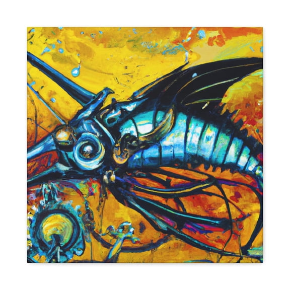 "The Sailfish Steampunked" - Canvas