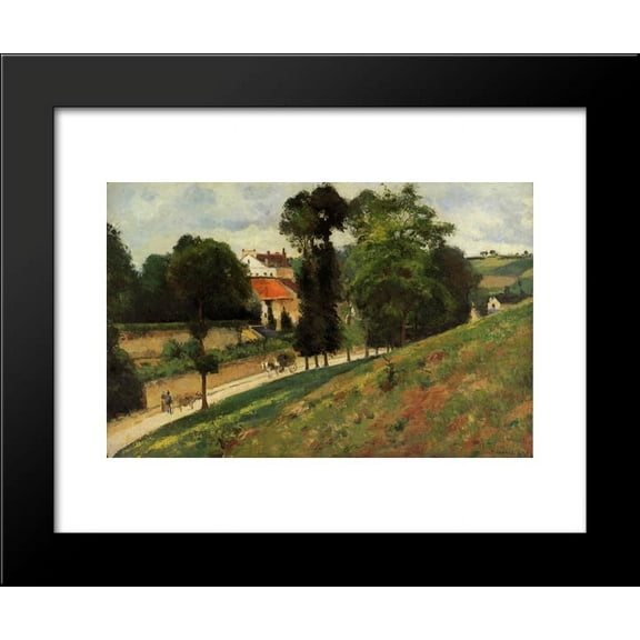 The Saint Antoine Road at l'Hermitage, Pontoise 20x24 Framed Art Print by Pis...