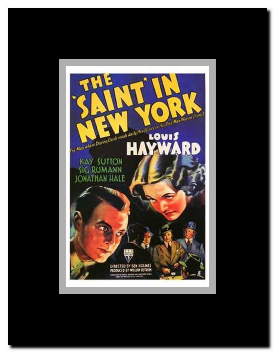 The Saint in New York Framed Movie Poster
