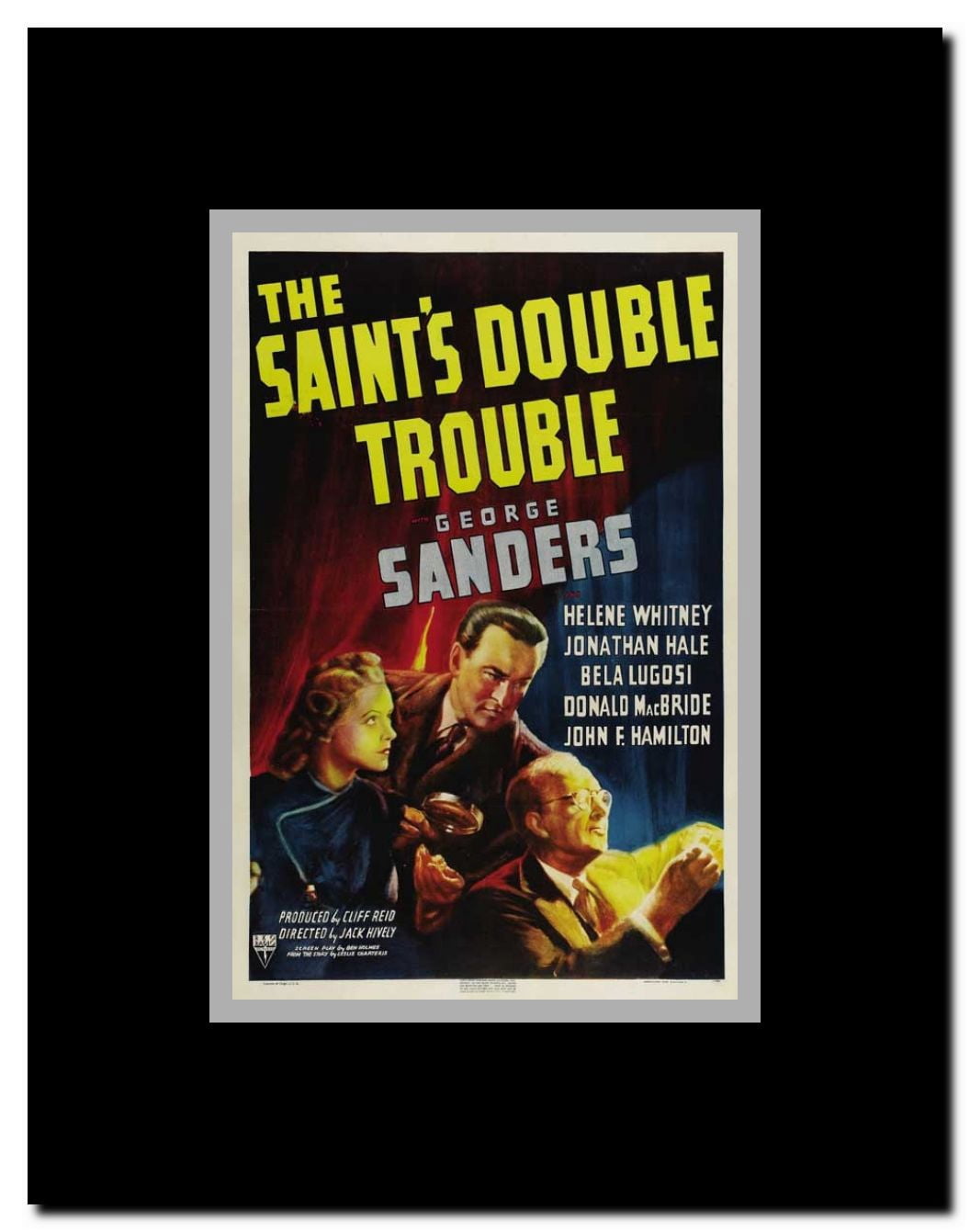 The Saint's Double Trouble Framed Movie Poster