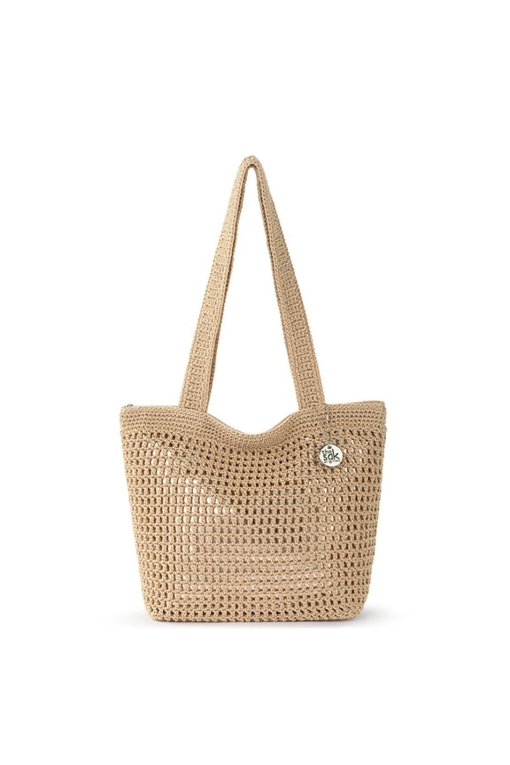 Casual Classics Tote , Hand-crochet, Recycled Polypropylene Yarn