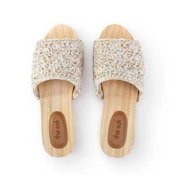 The Sak Ella Clog Sandal , Hand-crochet, Recycled Polypropylene Yarn