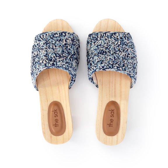 The Sak Ella Clog Sandal , Hand-crochet, Recycled Polypropylene Yarn