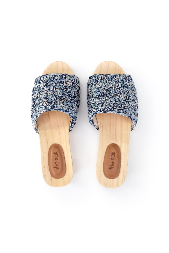 Ella Clog Sandal , Hand-crochet, Recycled Polypropylene Yarn