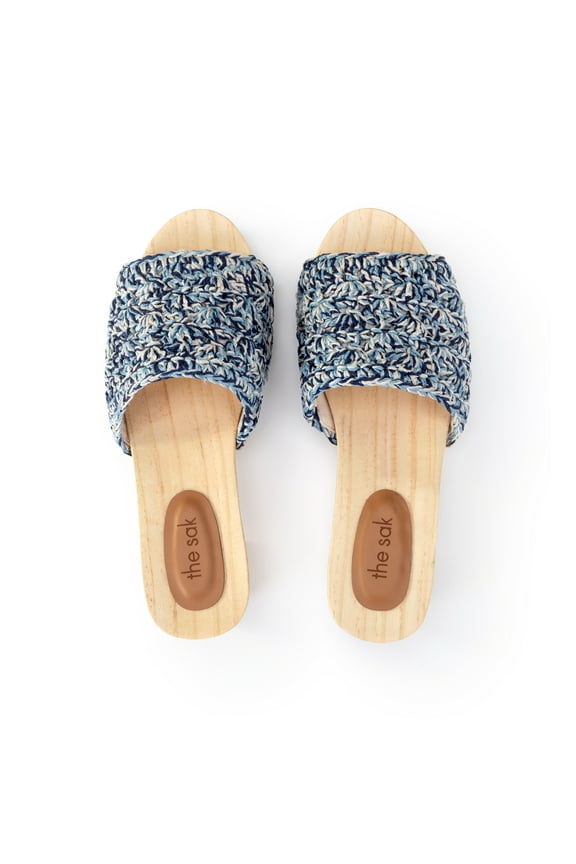 Ella Clog Sandal , Hand-crochet, Recycled Polypropylene Yarn