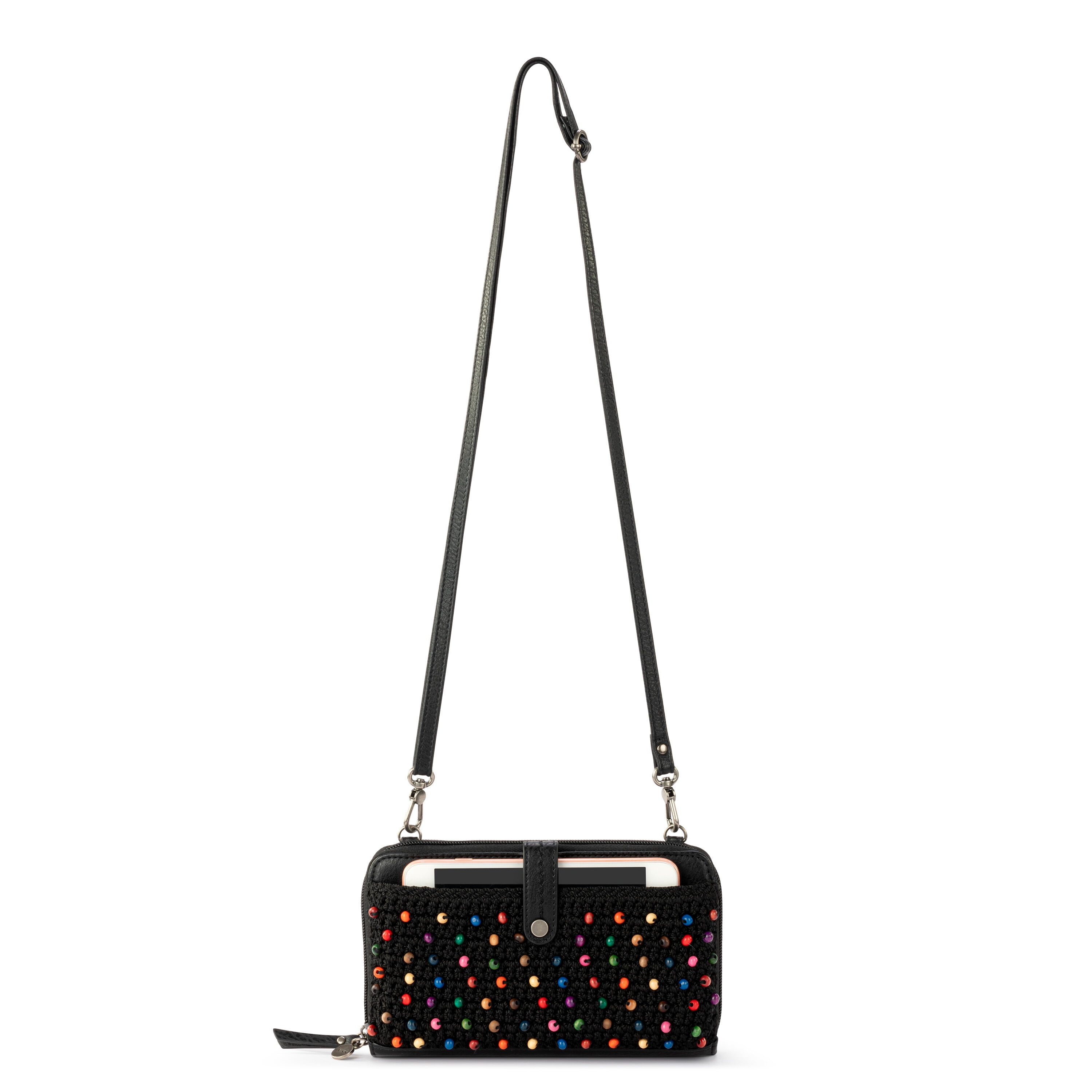 The Sak 90s Purse, Crochet Shoulder Bag Double Handle Tote, Y2K Style Vegan Handbag