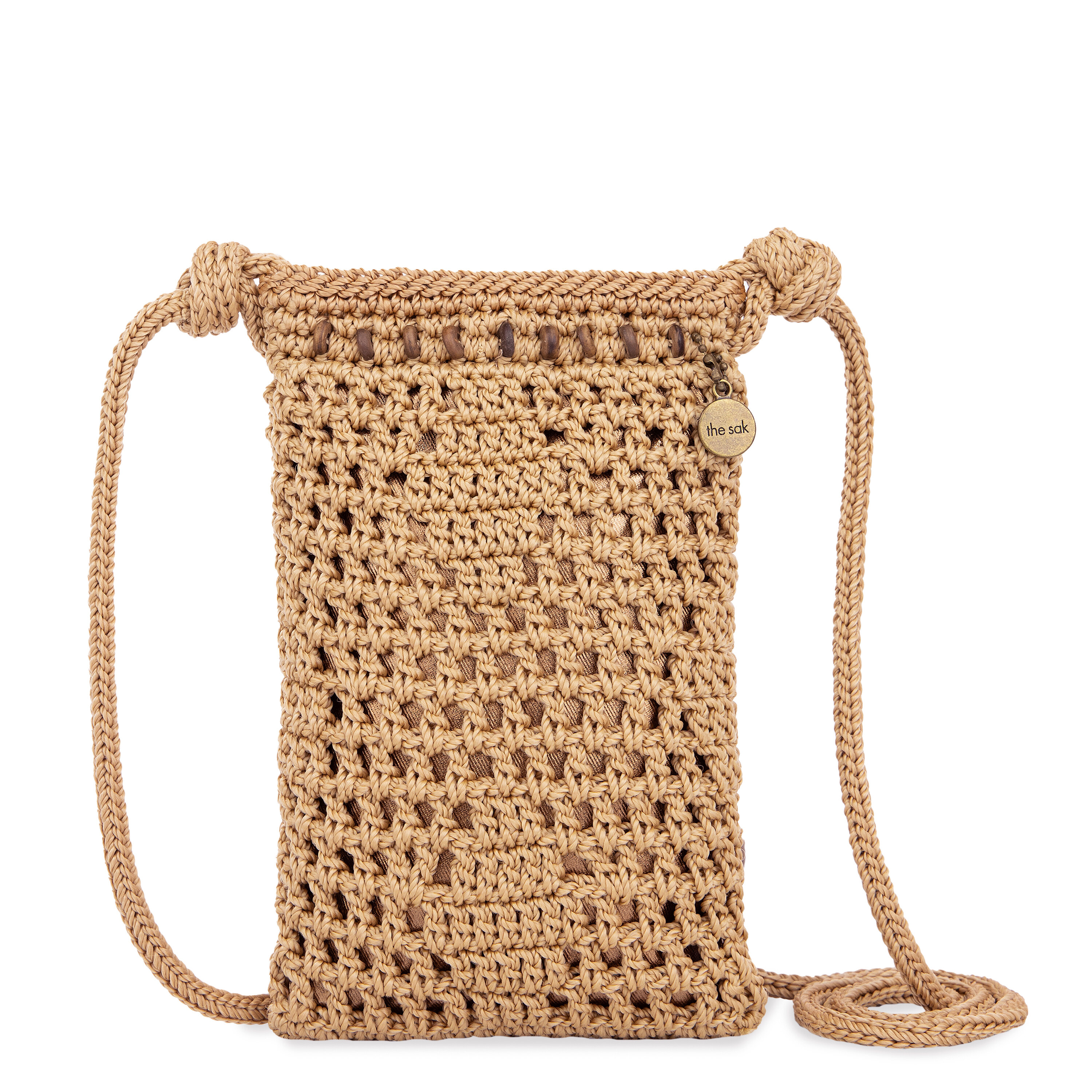 The Sak Josie Mini Crossbody , Handcrochet, Recycled Polypropylene