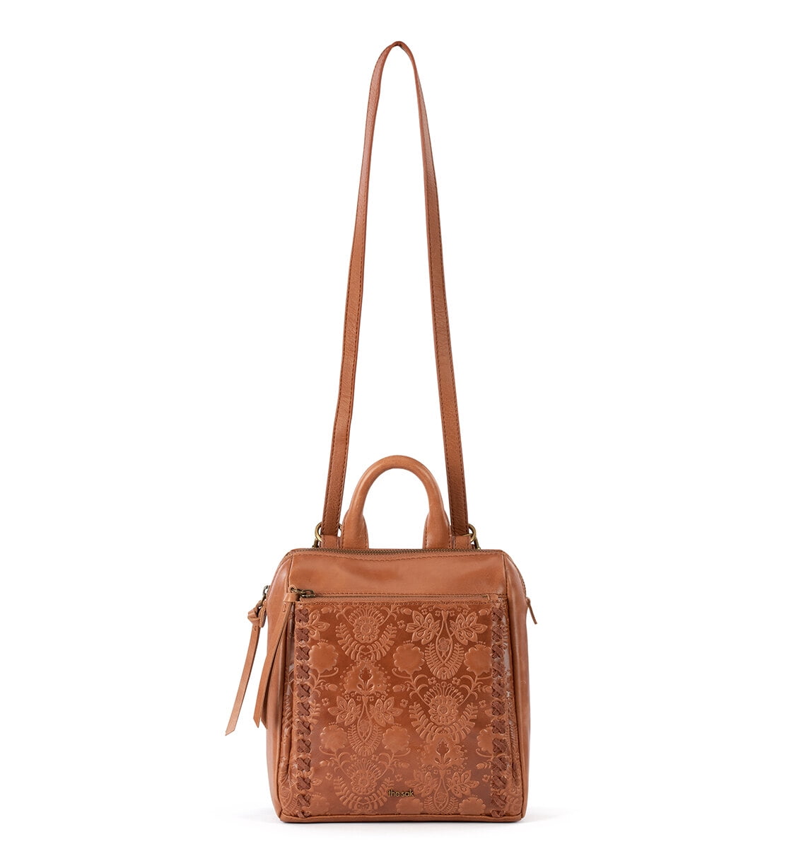 Amazon.com: The Sak Loyola Mini Backpack in Leather, Convertible Design  with Adjustable Strap, Tobacco Floral Embosseed : Clothing, Shoes & Jewelry