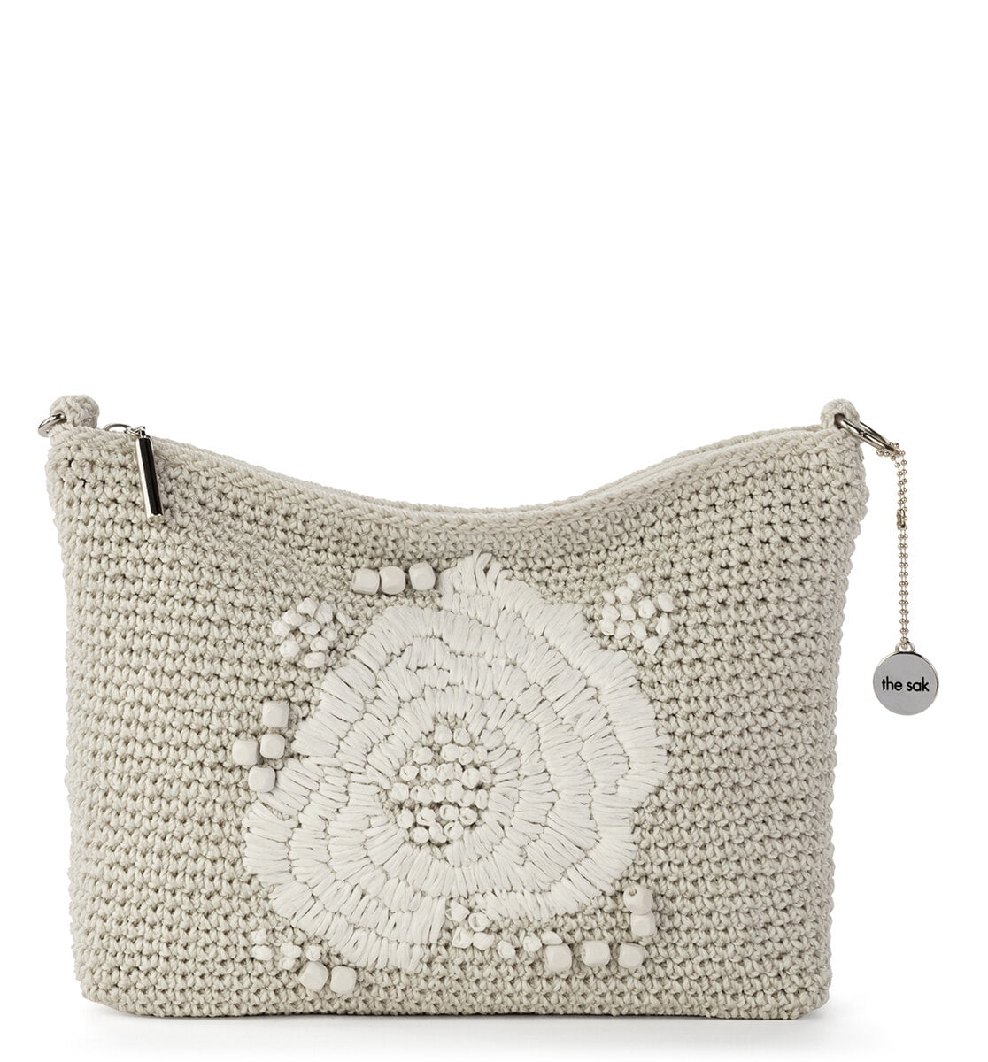 Faye Large Tote | Oversized Crochet Tote with Leather Straps – The Sak