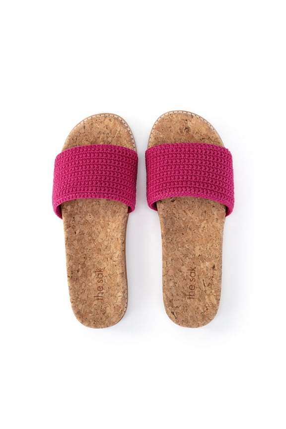 Mendocino Slide Sandal , Hand-crochet, Recycled Polypropylene Yarn