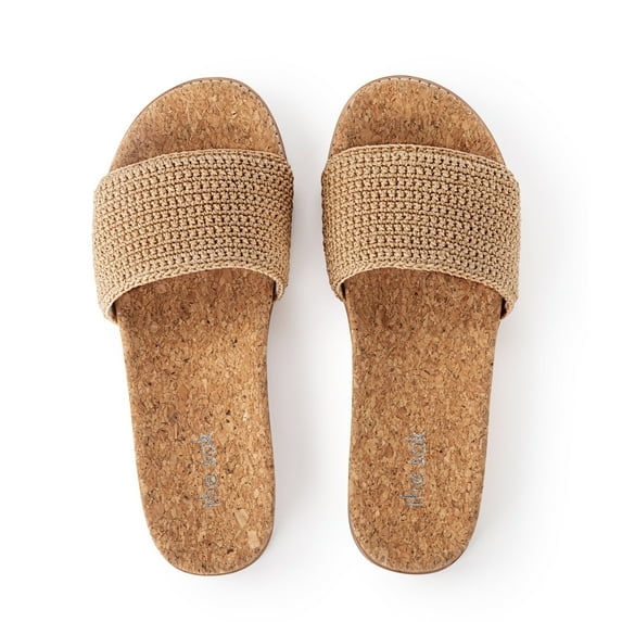 The Sak Mendocino Slide Sandal , Hand-crochet, Recycled Polypropylene Yarn
