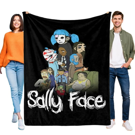 The Sally Face Flannel Blanket 39*59 inch Soft And Comfortable With Clear Patterns And Easy Cleaning