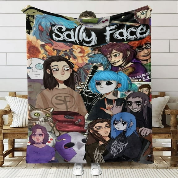 The Sally Face Throw Blanket Gifts for Fans Lover Girls Boys Women Present Hoodie Him Bed 50"x60"
