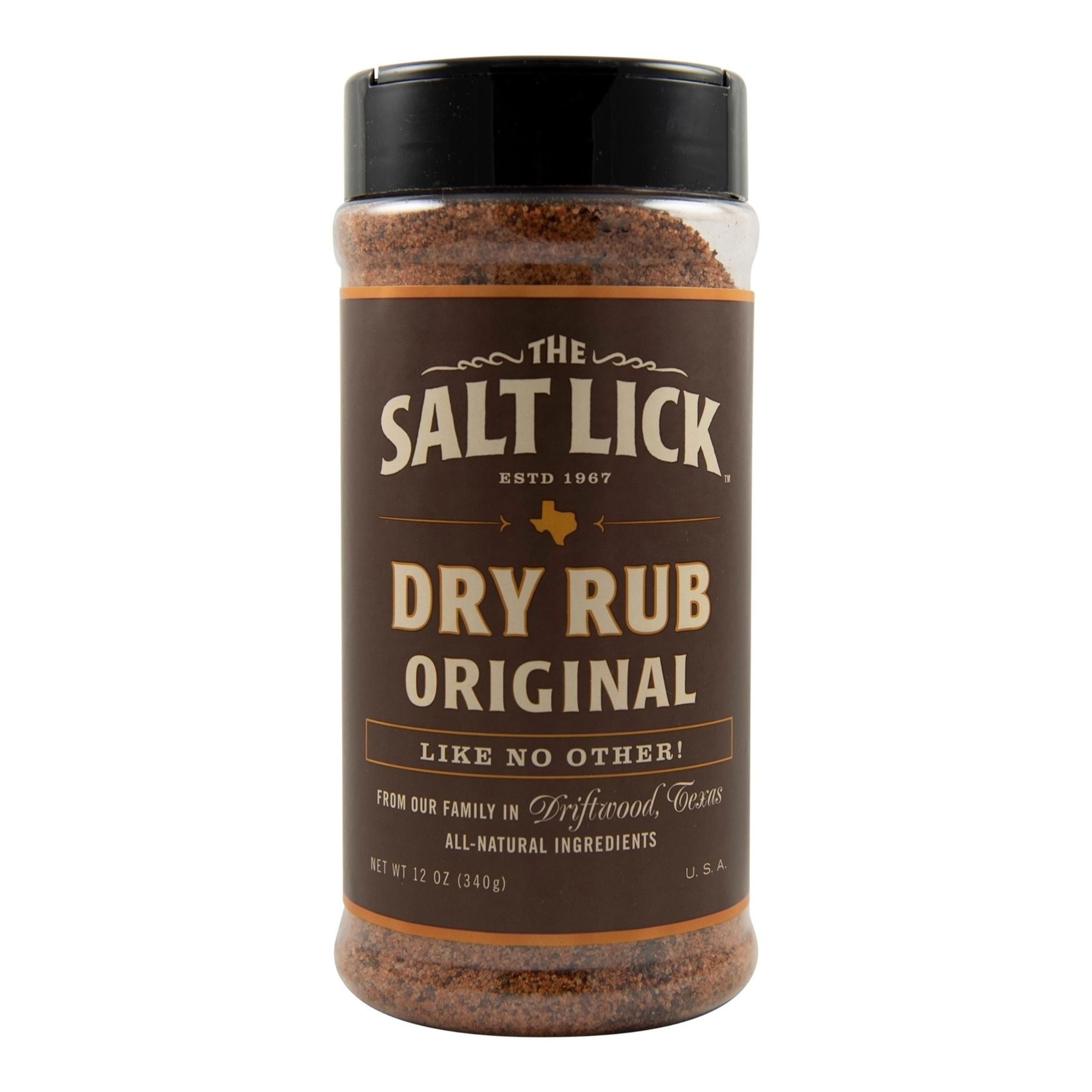 The Salt Lick Dry Rub Original 12 Oz, Premium BBQ Seasoning