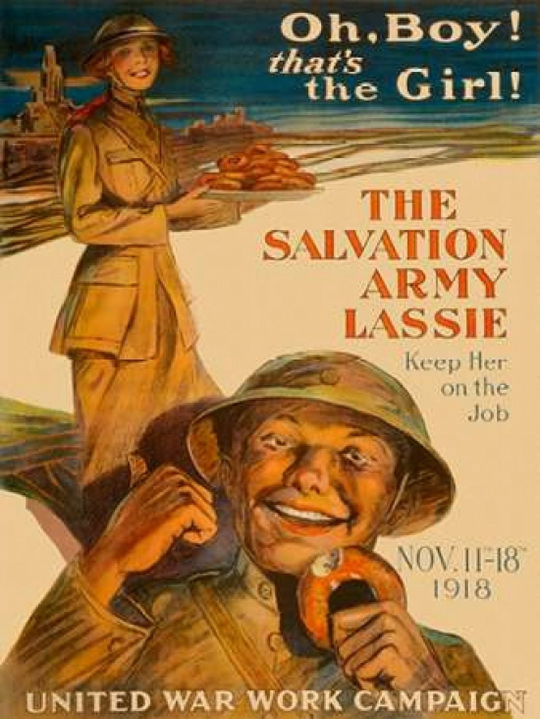The Salvation Army Lassie Canvas Art - Unknown (22 x 28)