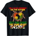 thumbnail image 1 of The Same Heart Inside Black History Month African Women Men T-Shirt, 1 of 3