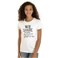 thumbnail image 1 of The Same Soul Love Soulmates Romantic Womens Fitted Plus Size Graphic Tee Brisco Brands 3X, 1 of 3