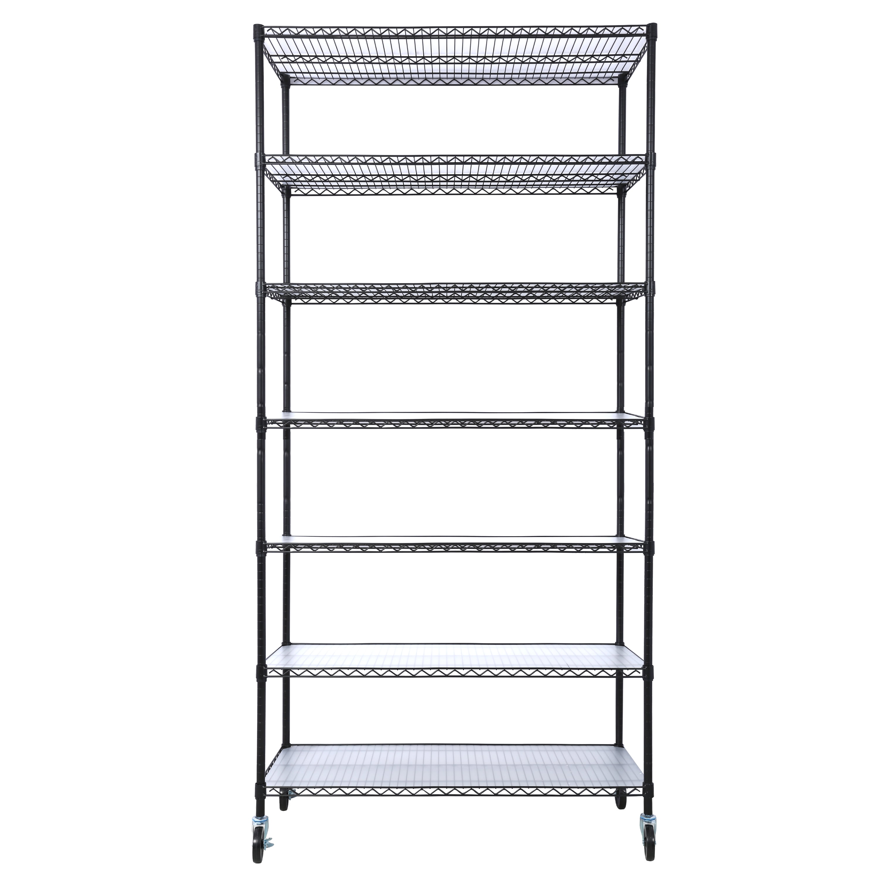 Apparel Wire Racks The Sanctuary 7 Tier Metal Shelf Wire Shelving Unit, 7-Tier, Storage ...
