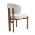 The Sanctuary Beige Upholstered Mid-Century Walnut Finished Frame ...