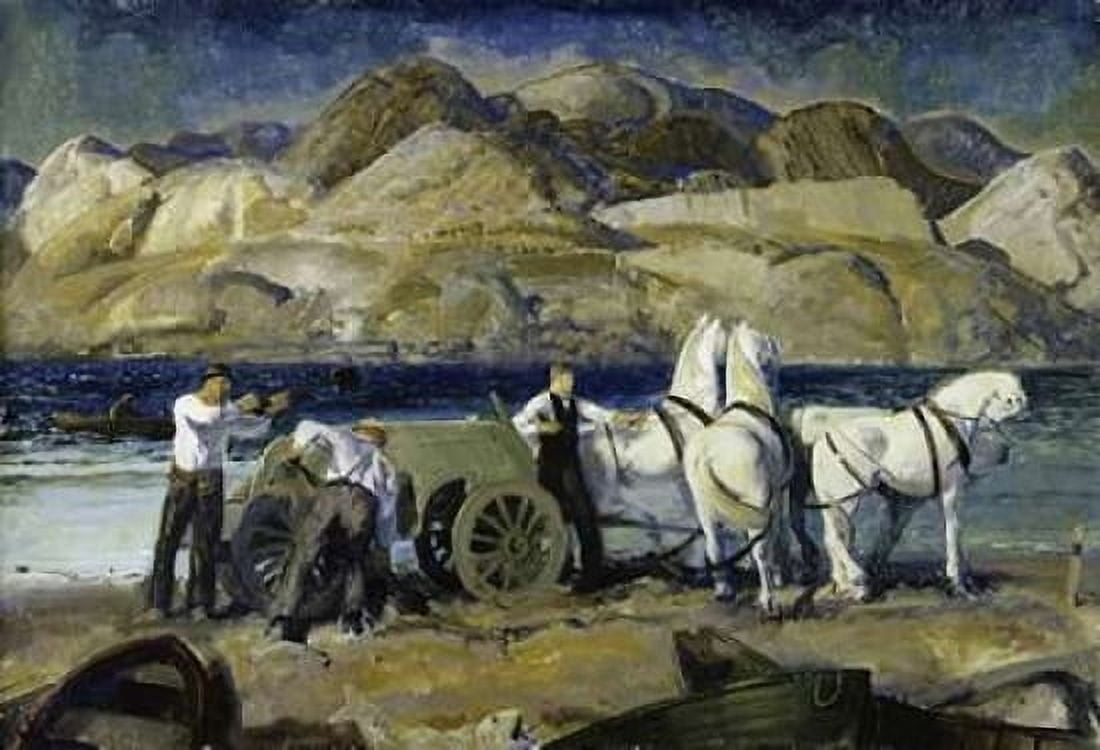 The Sand Team Canvas Art - George Bellows (20 x 28)
