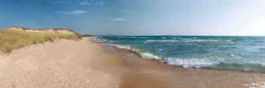The Sand and the Sea Canvas Art - Monte Nagler (8 x 24)