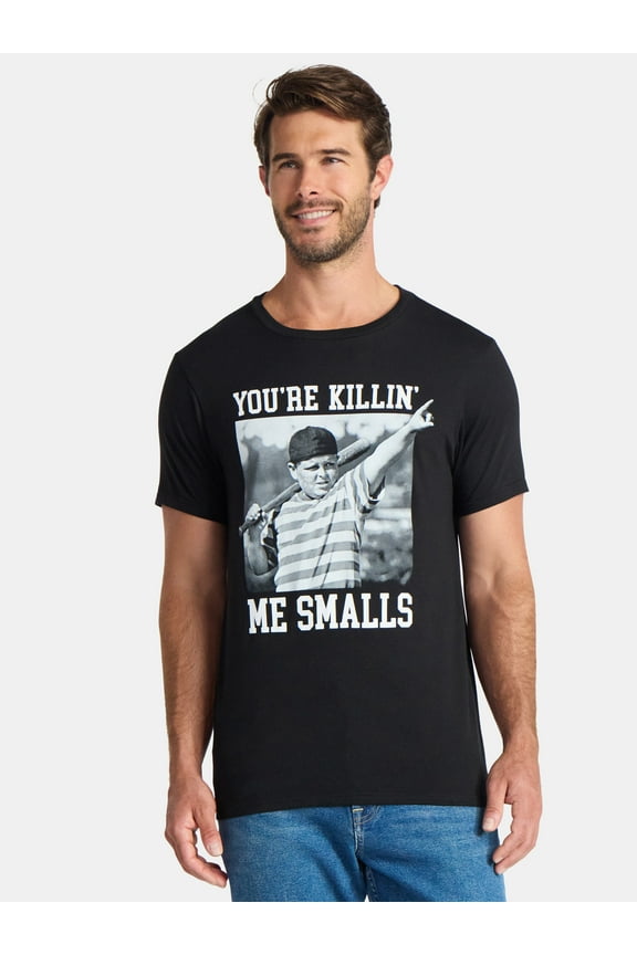 Men's and Big Men's Smalls Graphic Tee with Short Sleeves, Sizes S-3XL